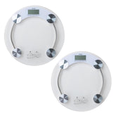 Kuber Industries Weighing Scale armoured glass|Weight Machine For Body Weight|Capicity "180" KG-Pack of 2 (Transparent)